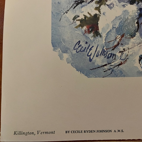 Print Cecile Johnson's watercolor painting "Killington, Vermont." - Picture 6 of 6